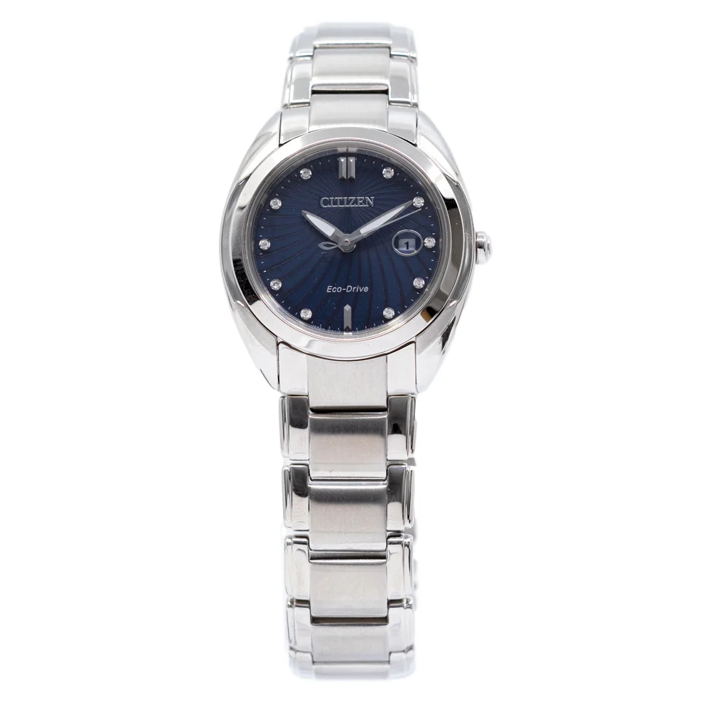 Citizen Ladies EM0310-61L Blue Dial Diamonds Watch - Image 2