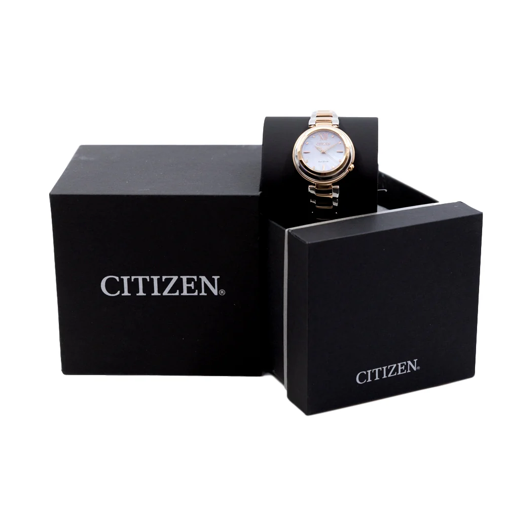 Citizen Ladies EM0335-51D White Dial Diamonds Watch - Image 5