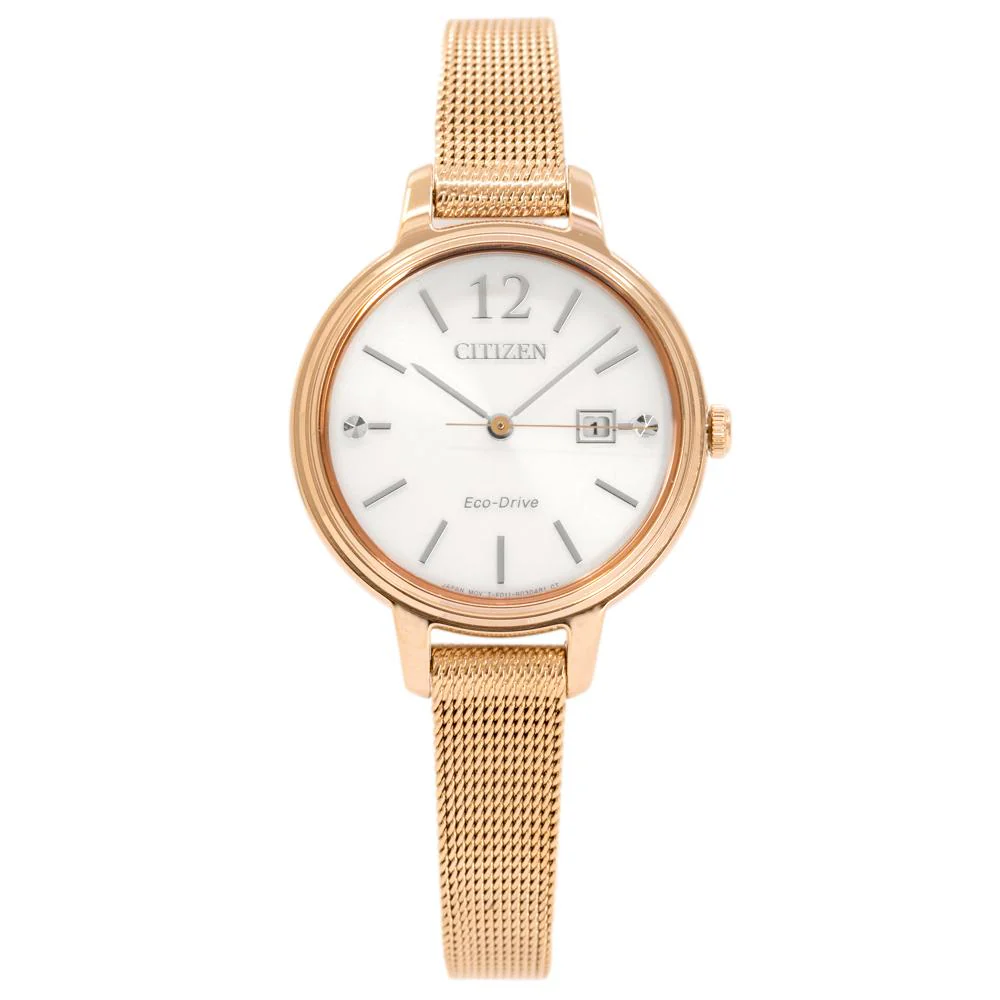 Citizen Ladies EW2447-89A Eco-Drive Gold PvD Watch - Image 2