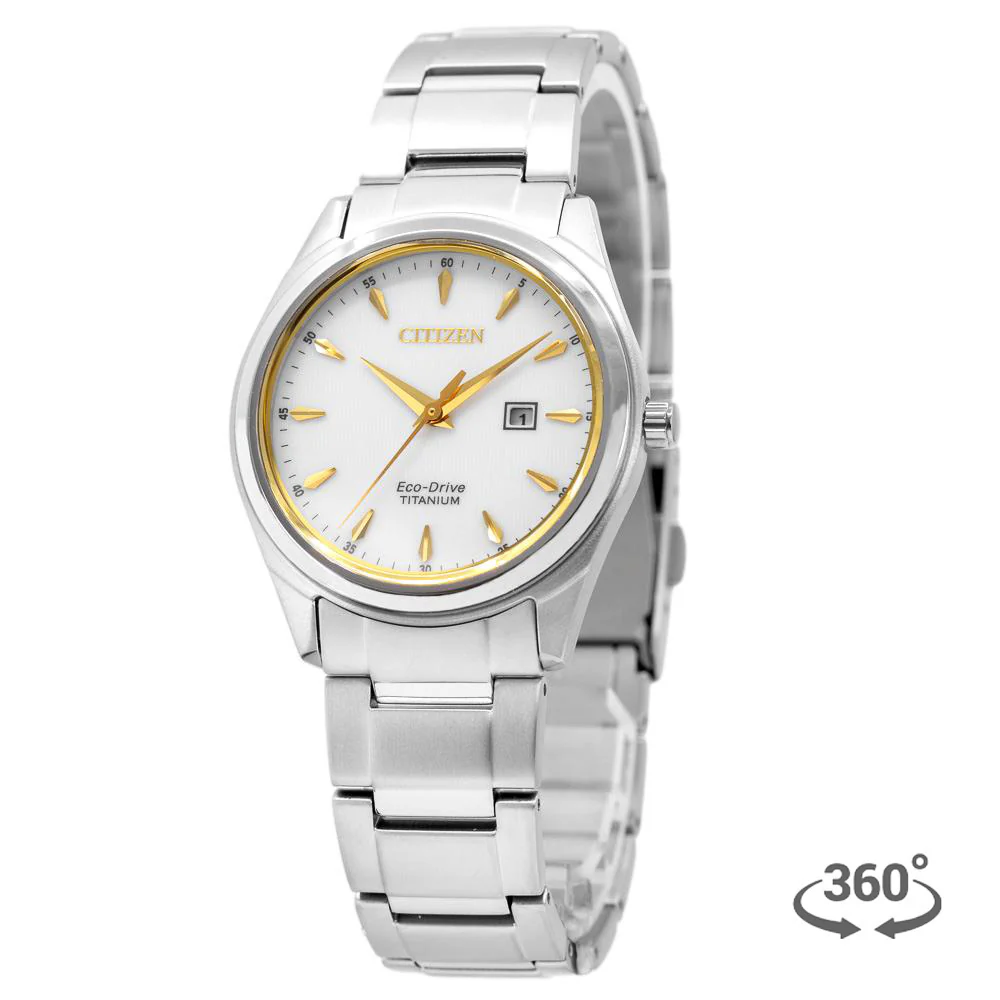 Citizen Ladies EW2470-87B Super Titanium Date Display Watch