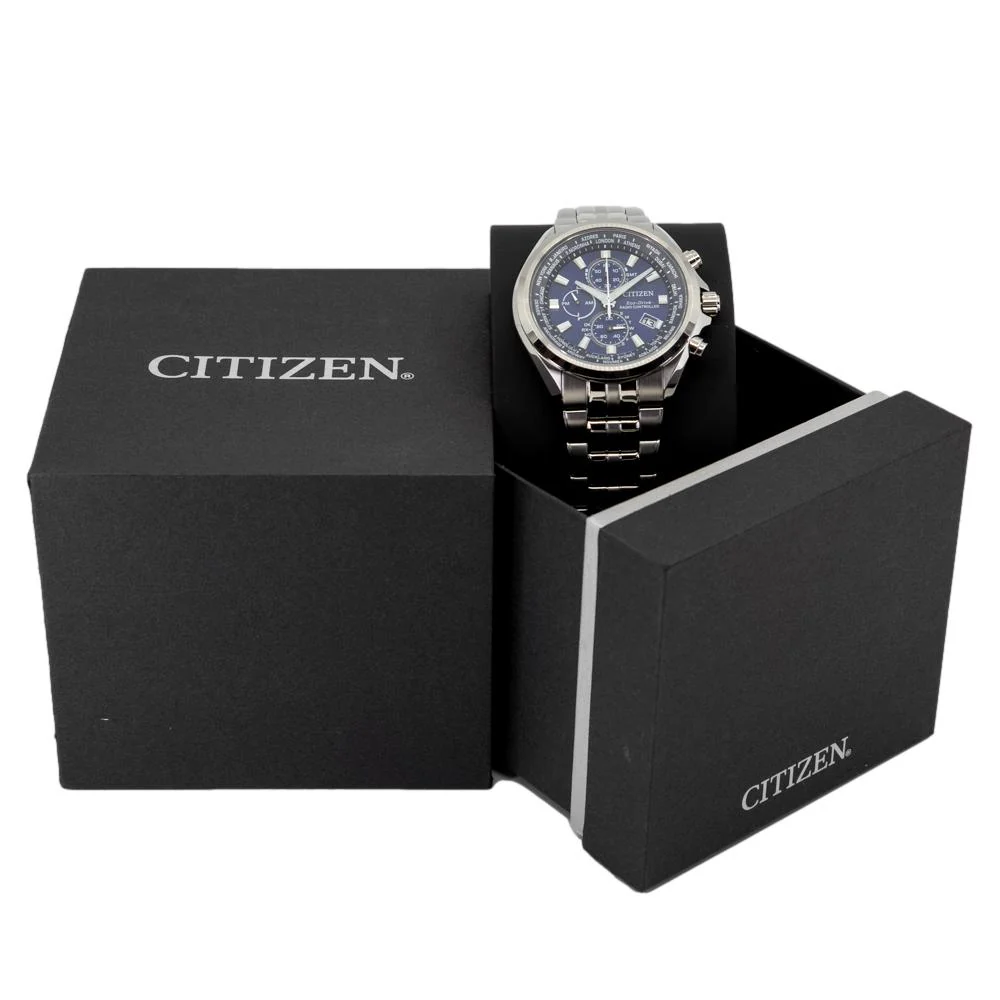 Citizen Men's AT8200-87L Chrono Sport Blue Dial Watch - Image 6