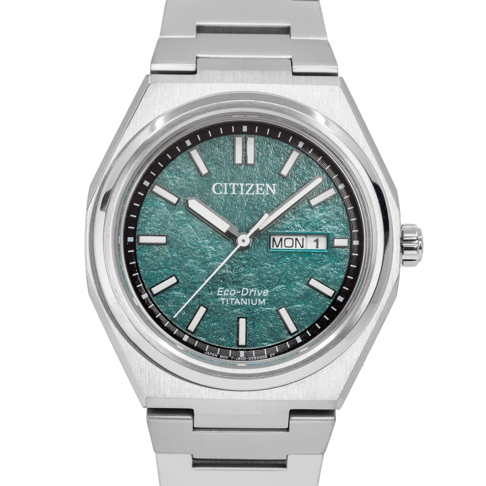 Citizen Men's AW0130-85X Super Titanium Green Dial Eco-Drive - Image 2
