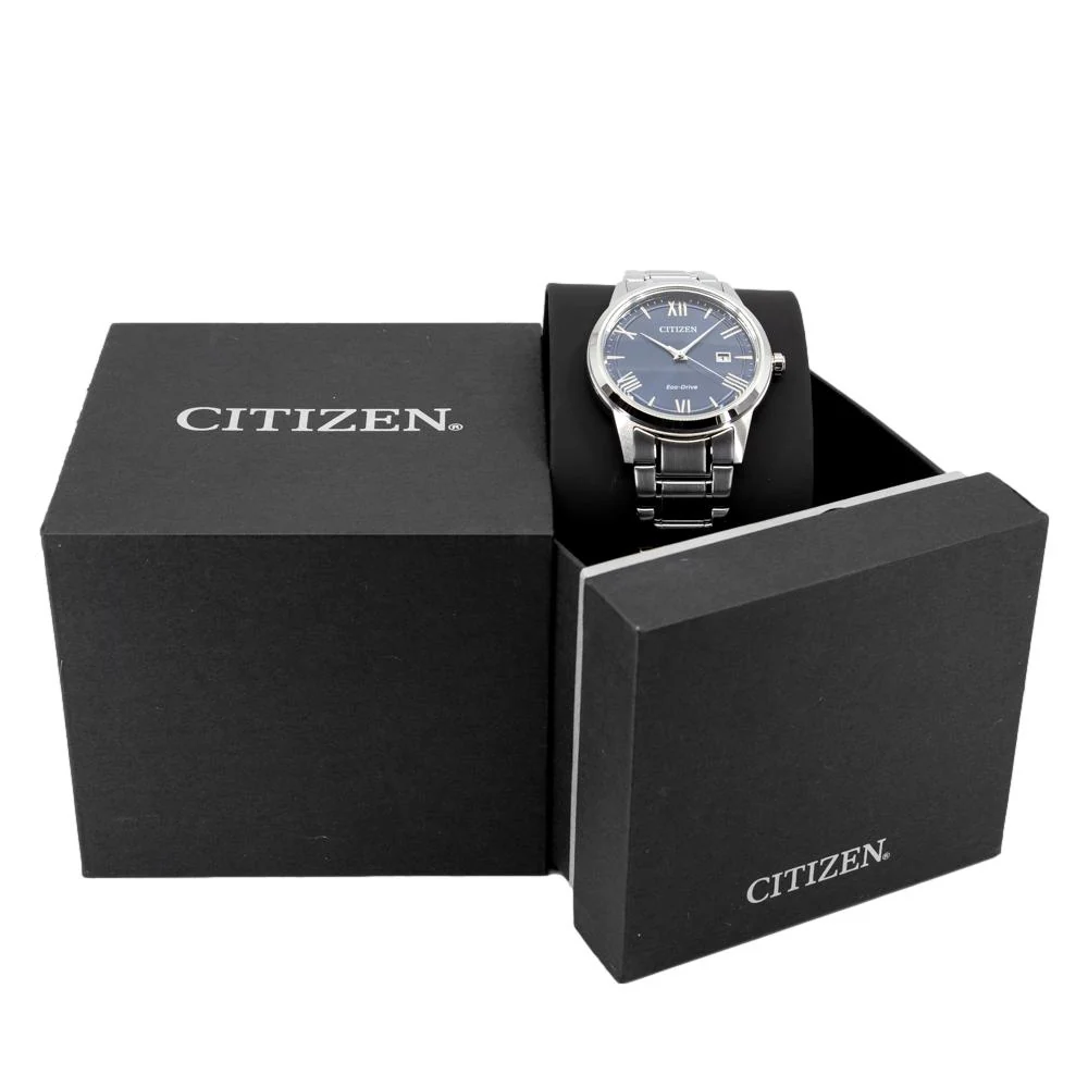 Citizen Men's AW1231-58L Eco-Drive Blue Dial Watch - Image 6