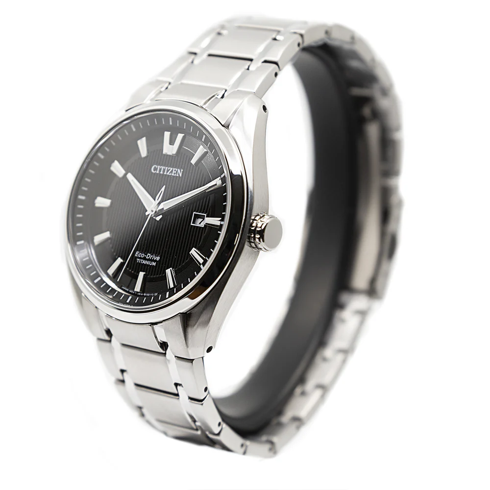 Citizen Mens AW1240-57E Super Titanium 1240 Black Dial - Image 3