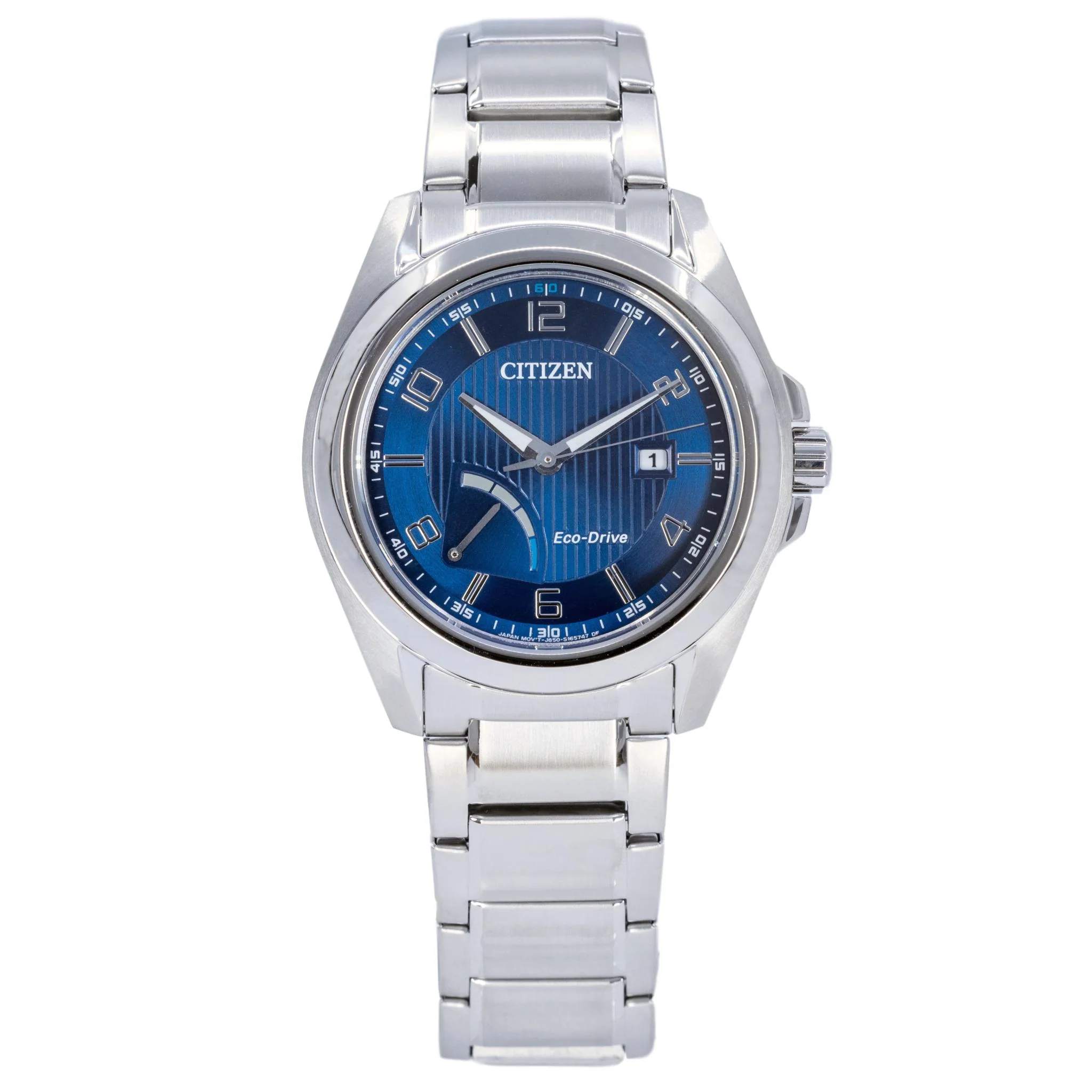 Citizen Men's AW7050-84L Eco-Drive Blue Dial Watch - Image 2