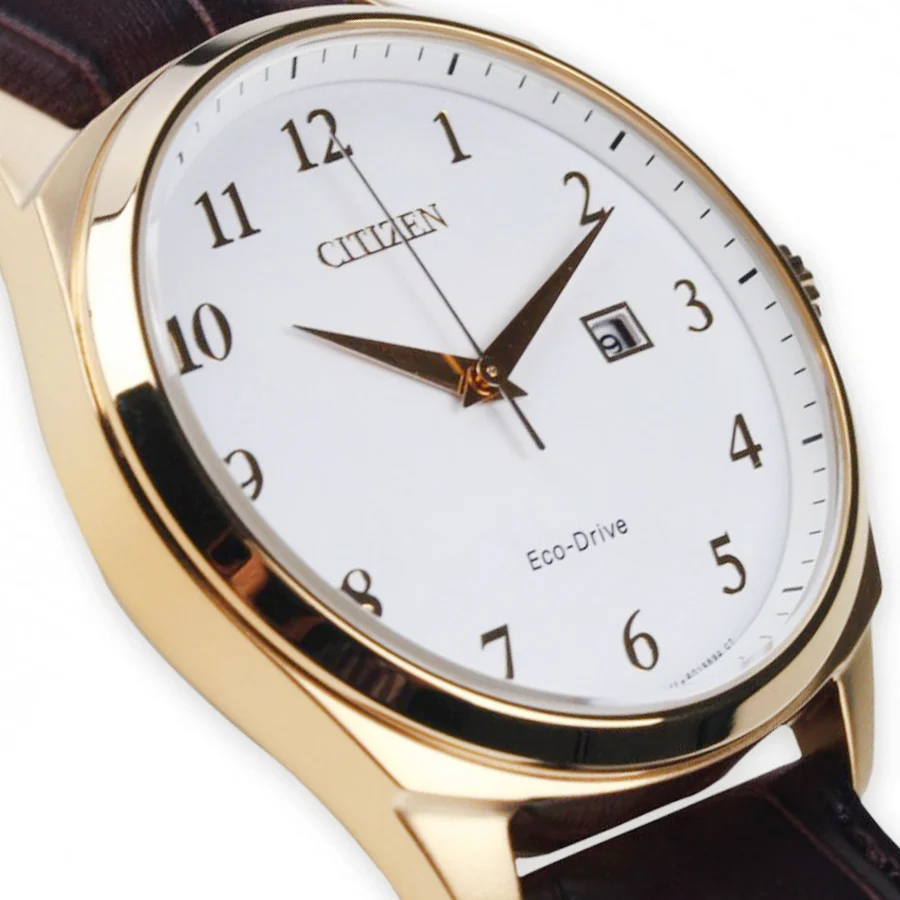 Citizen Men's BM7322-06A Eco-Drive Gold Plated Date Watch - Image 2