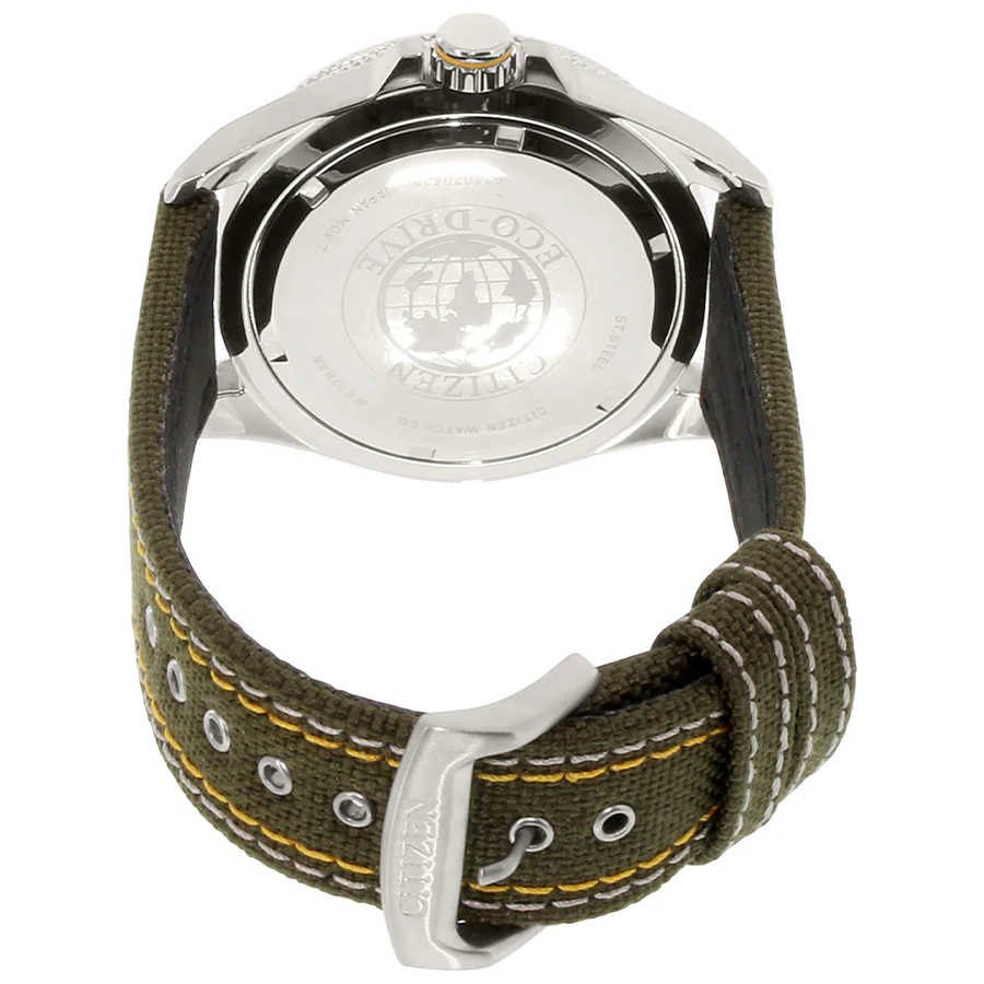 Citizen Men's BU2030-09W Eco-Drive Green Dial Watch - Image 3