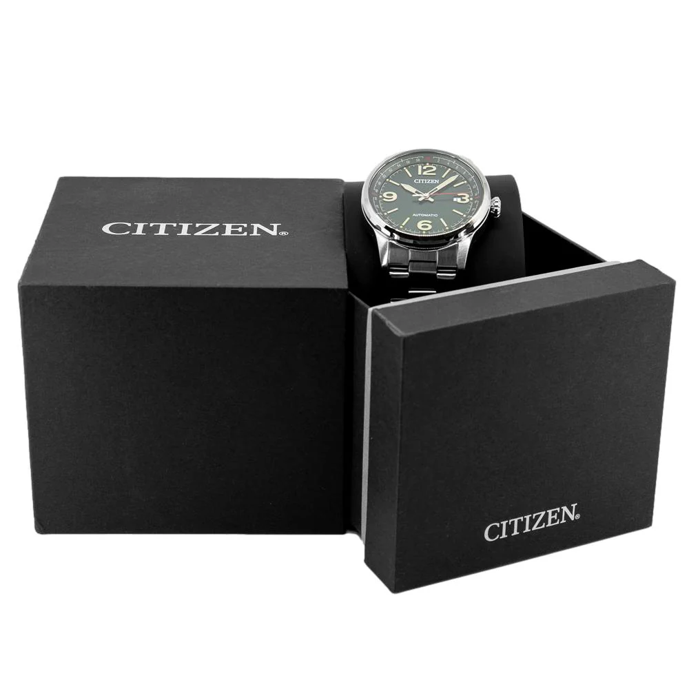 Citizen Men's NJ0160-87X Green Dial Auto Watch - Image 7