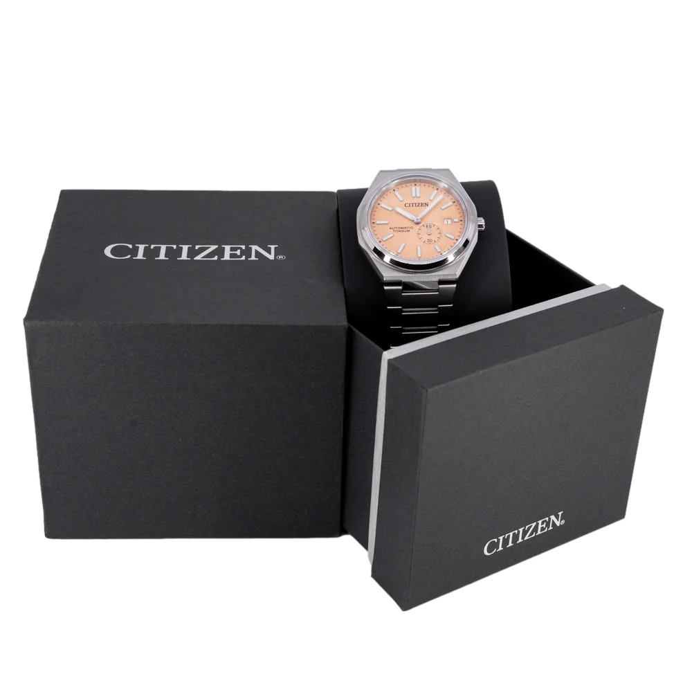Citizen Men's NJ0180-80Z Super Titanium Salmon Dial Auto - Image 7