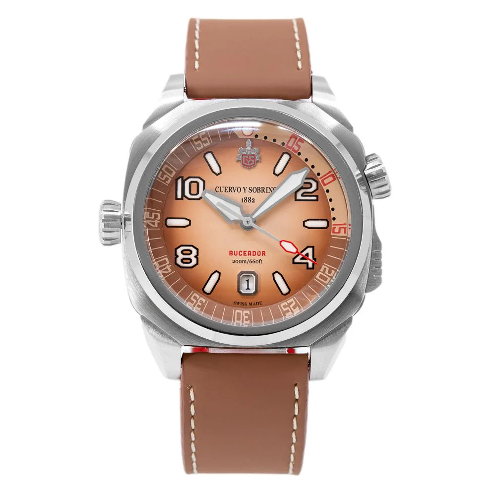 CuervoySobrinos Men's 2860.1AR BUCEADOR Caliber Watch - Image 3
