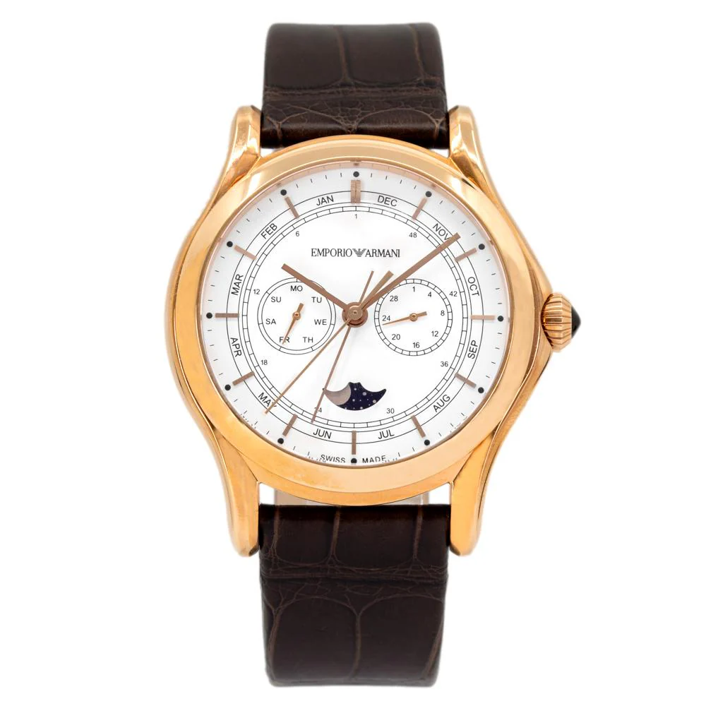 Emporio Armani Men's ARS4202 Swiss Made White Dial Watch - Image 3