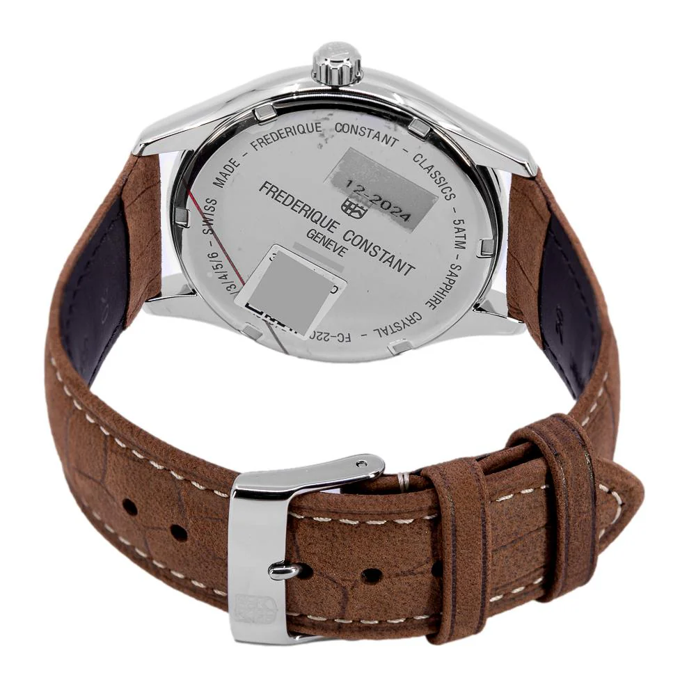 Frederique Constant FC-252SS5B6 Classics Quartz GMT Watch - Image 5