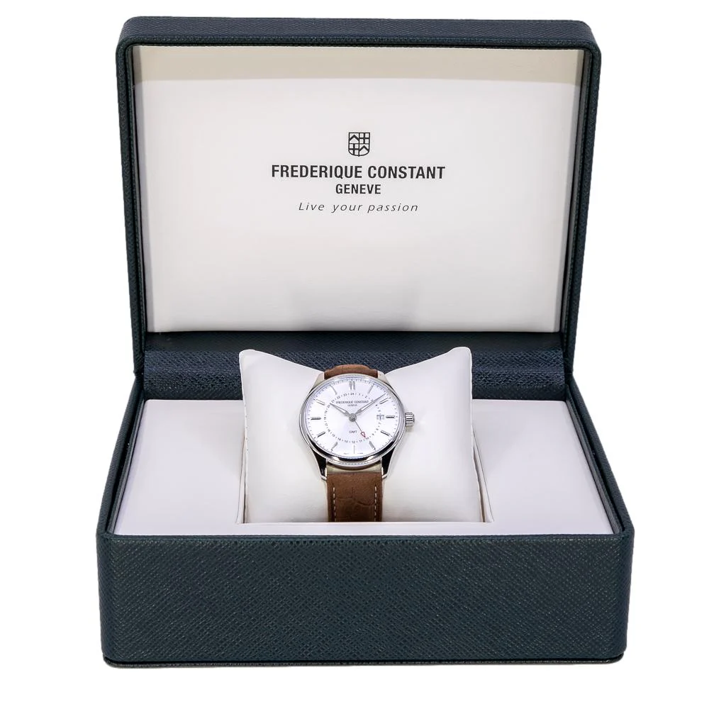 Frederique Constant FC-252SS5B6 Classics Quartz GMT Watch - Image 8