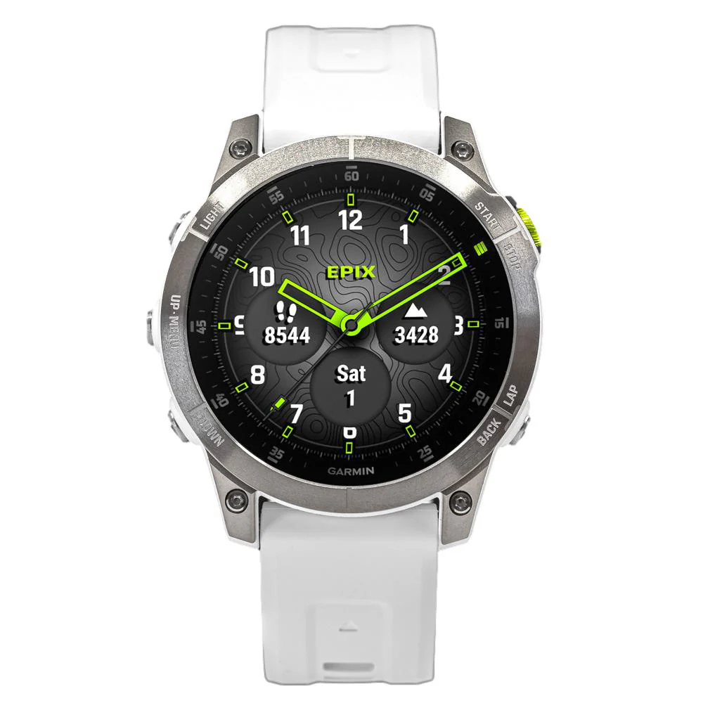 Garmin 010-02582-21 epix™ Sapphire - White Titanium - Image 2
