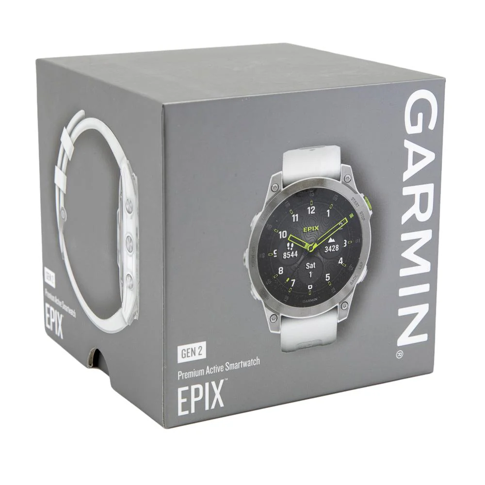 Garmin 010-02582-21 epix™ Sapphire - White Titanium - Image 6