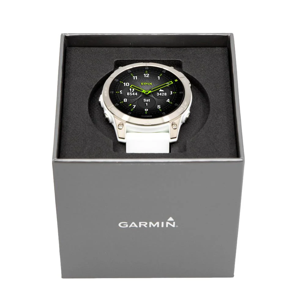 Garmin 010-02582-21 epix™ Sapphire - White Titanium - Image 7