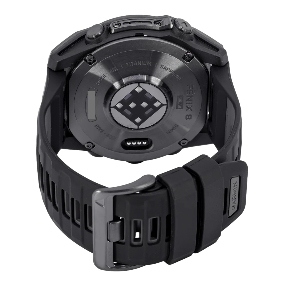 Garmin 010-02907-11 Fenix 8 - 51mm Solar Carbon Grey - Image 5