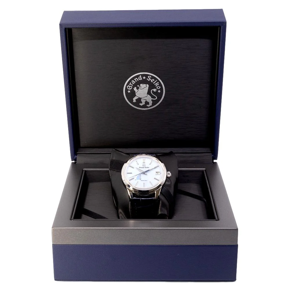 Grand Seiko Men's SBGA407G Elegance Blue Dial Watch - Image 8