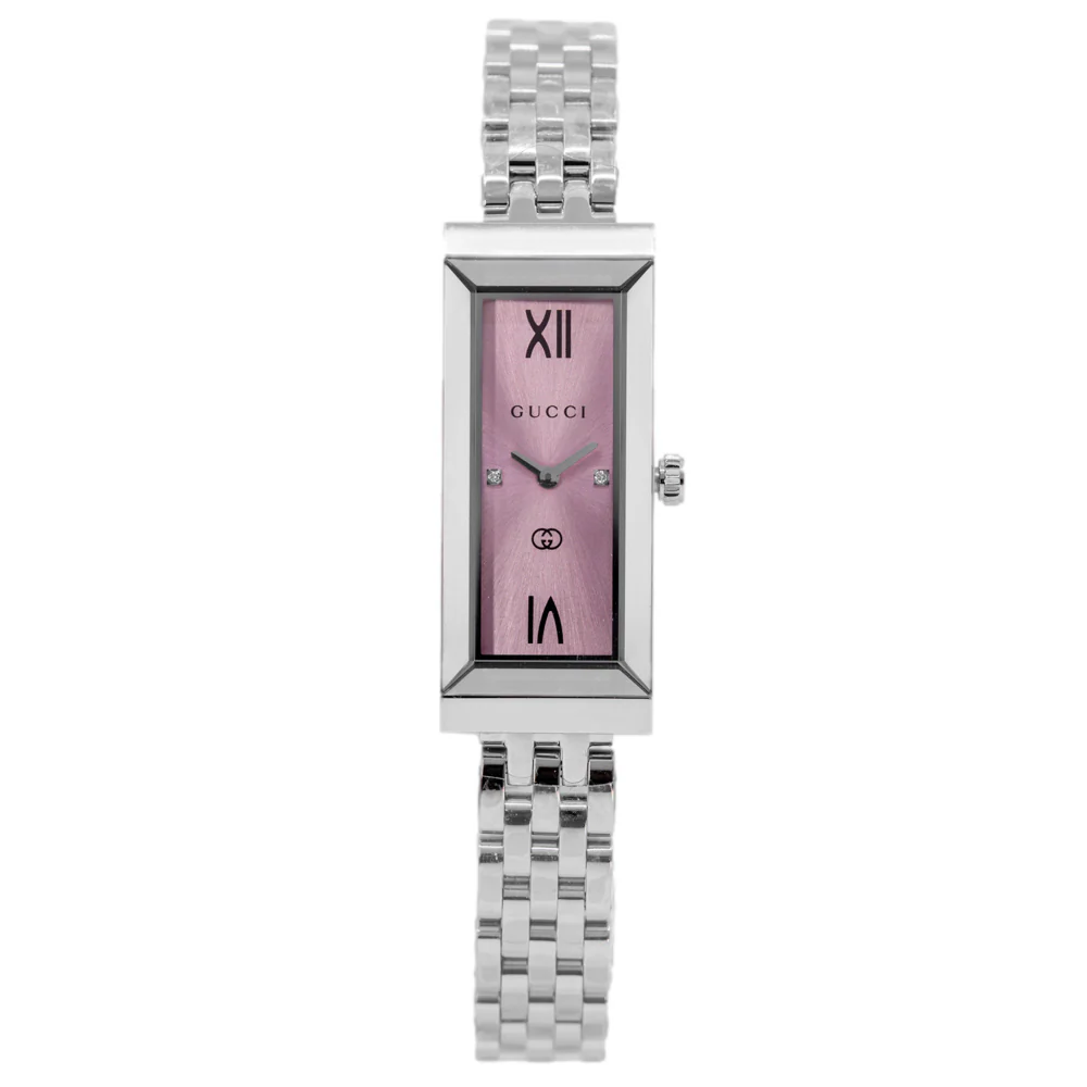 Gucci Women's YA127516 G-Frame Diamonds Quartz - Image 3