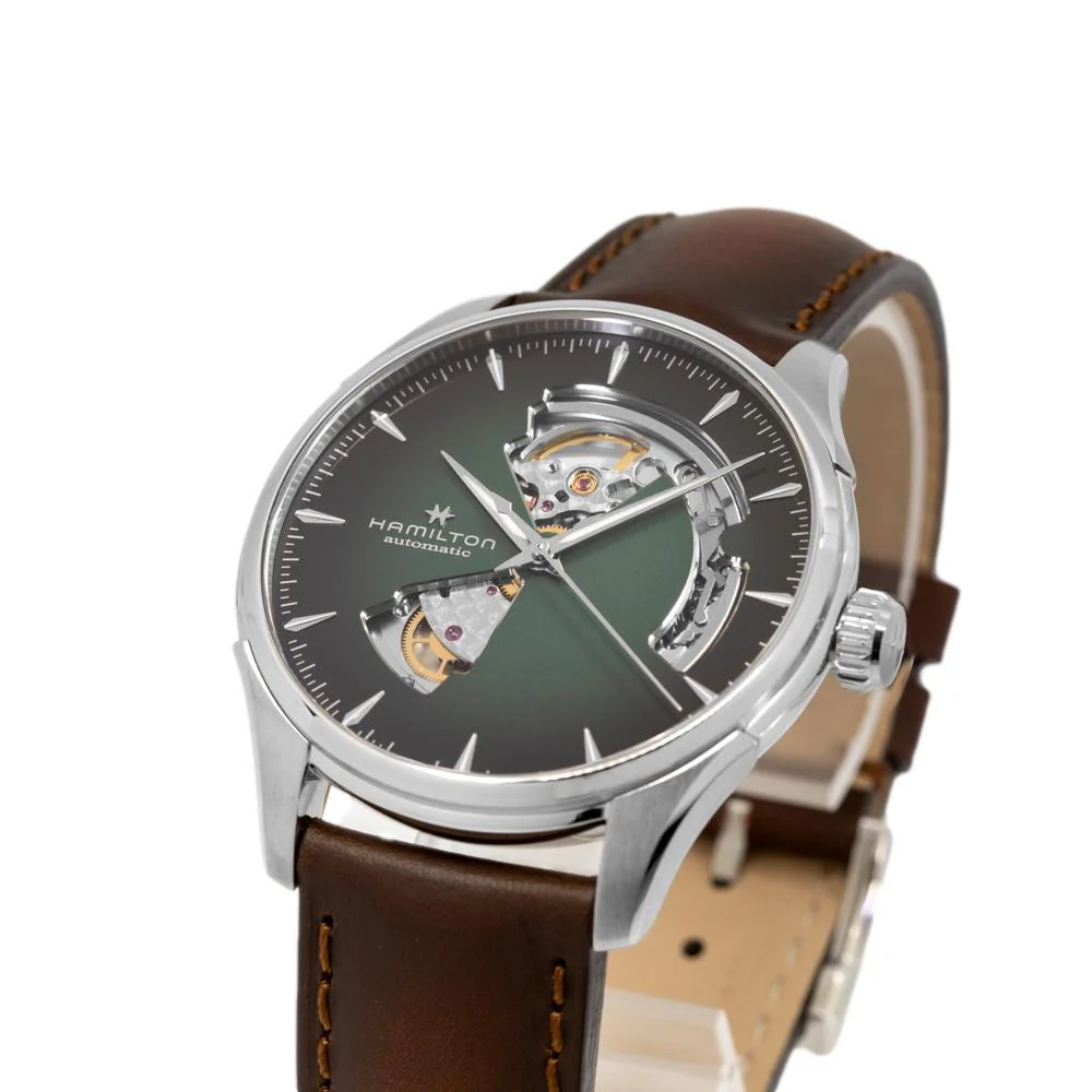 Hamilton H32675560 Jazzmaster openheart Geen Dial Watch - Image 9