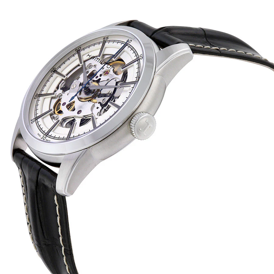 Hamilton H40655751 Railroad Silver Skeleton Watch - Image 2