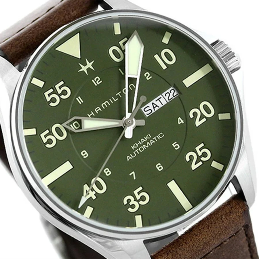 Hamilton H64735561 Khaki Aviation Pilot SCHOTT NYC Lt.Ed - Image 3