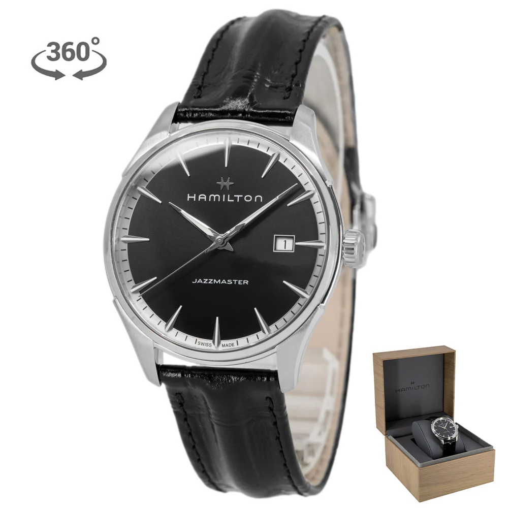 Hamilton Men's H32451731 Jezzmaster Black Dial Quartz Watch