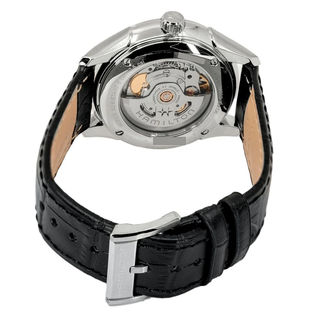 Hamilton Men's H32475730 Jazzmaster Auto Black Dial Watch - Image 4