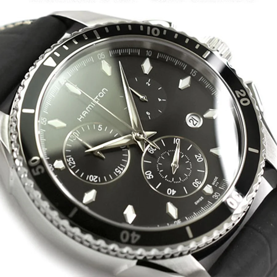 Hamilton Men's H37512731 Jazzmaster Seaview Chrono Watch - Image 3