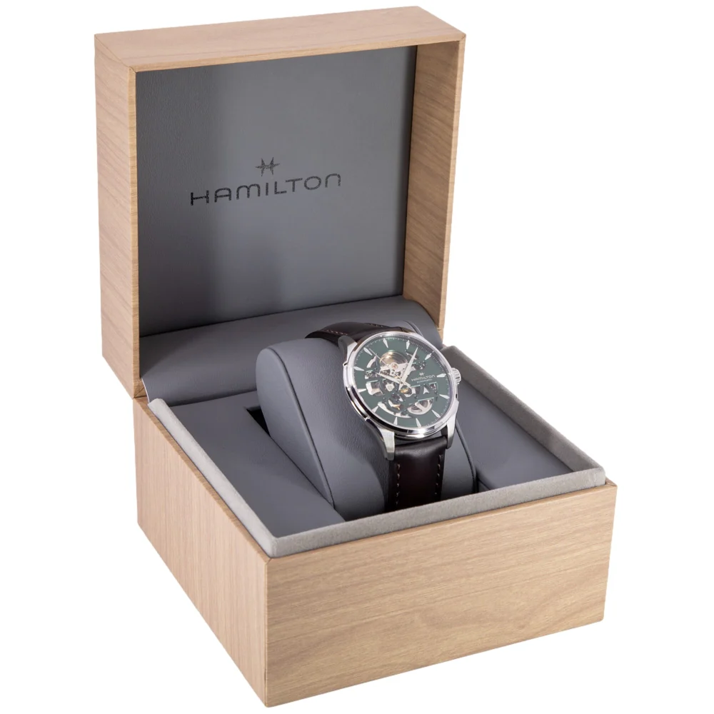 Hamilton Men's H42535560 Jazzmaster Skeleton 40mm Automatic - Image 3