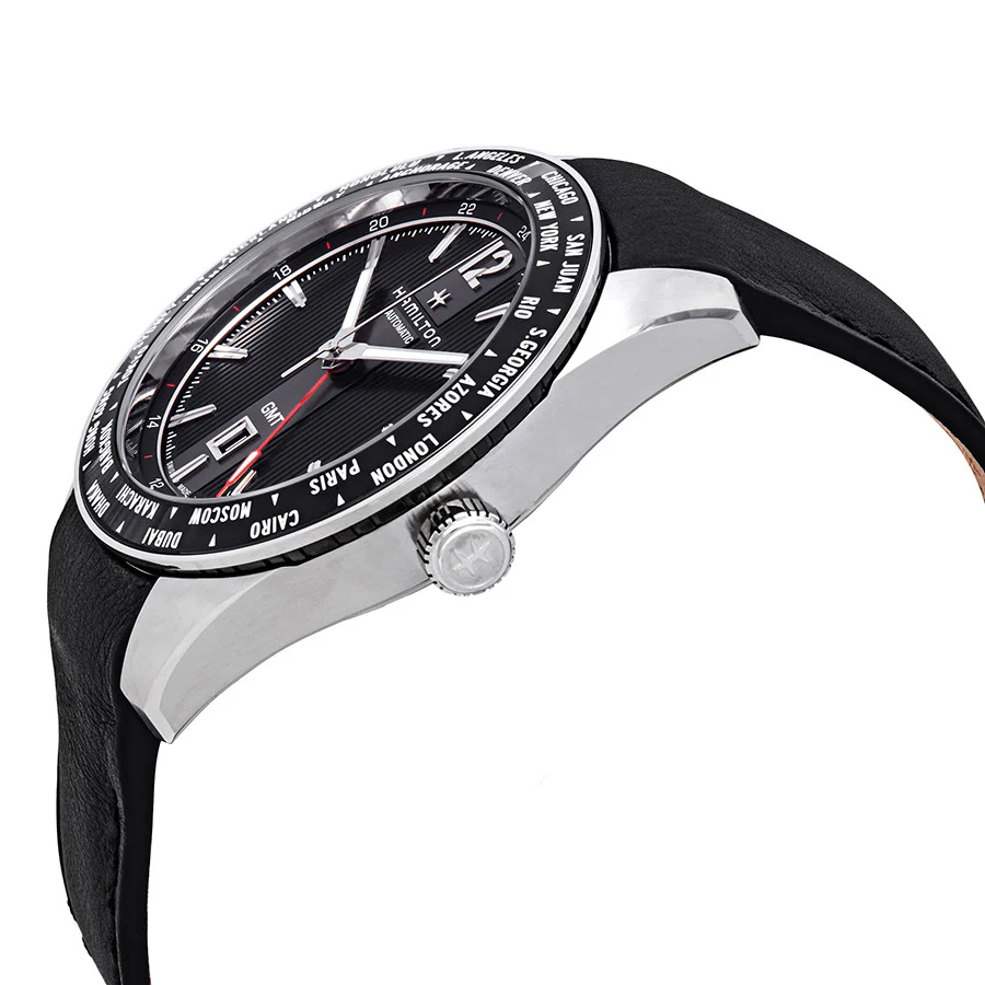 Hamilton Men's H43725731 Broadway GMT Black Dial Watch - Image 2