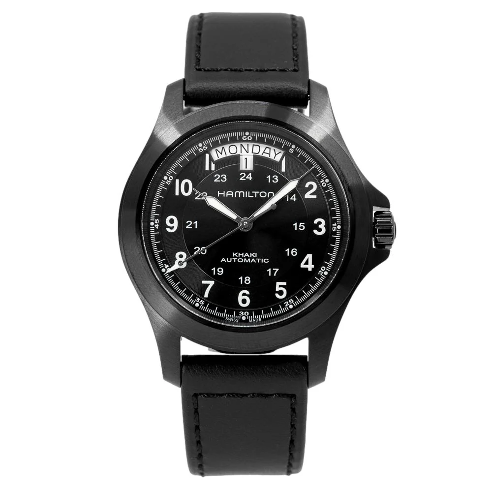 Hamilton Men's H64465733 Khaki Field King Day Date Watch - Image 2