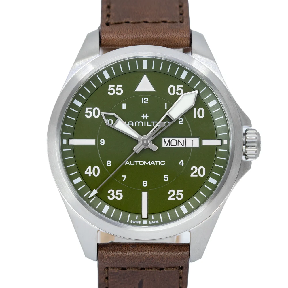 Hamilton Men's H64635560 Khaki Aviation Pilot Automatic - Image 2