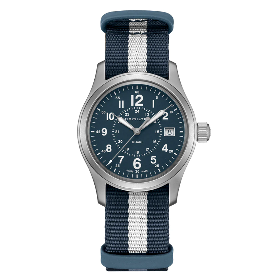 Hamilton Men's H68201043 Khaki Field Blue Dial  Watch