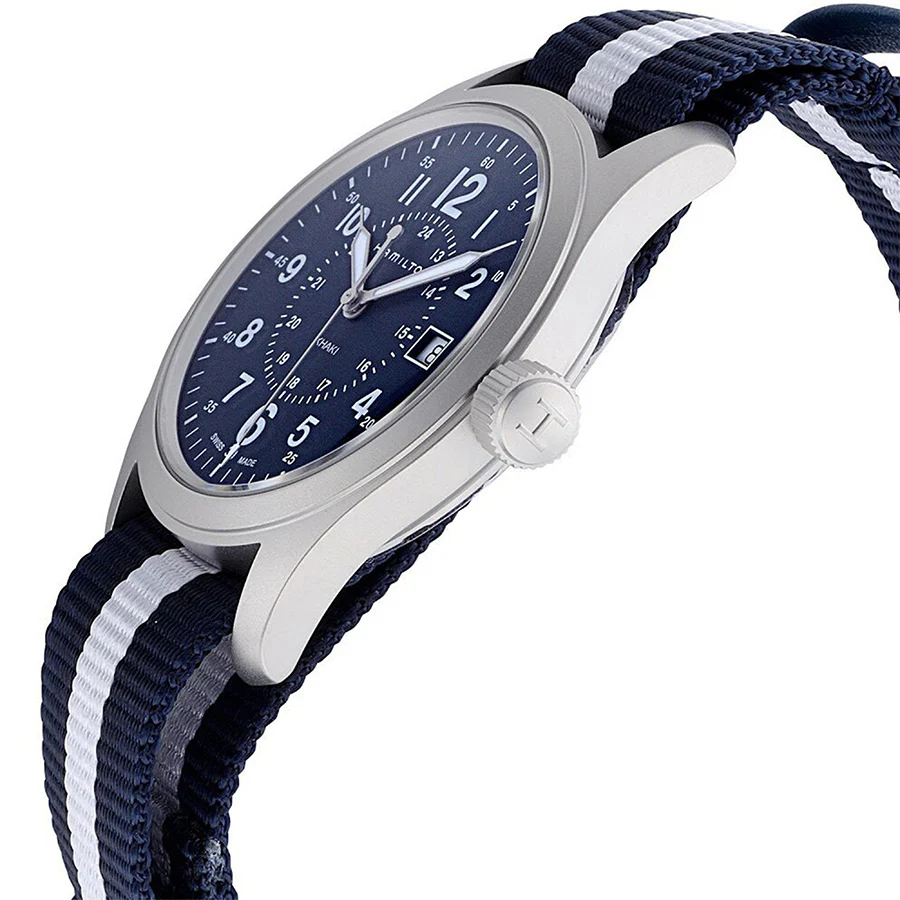 Hamilton Men's H68201043 Khaki Field Blue Dial  Watch - Image 2