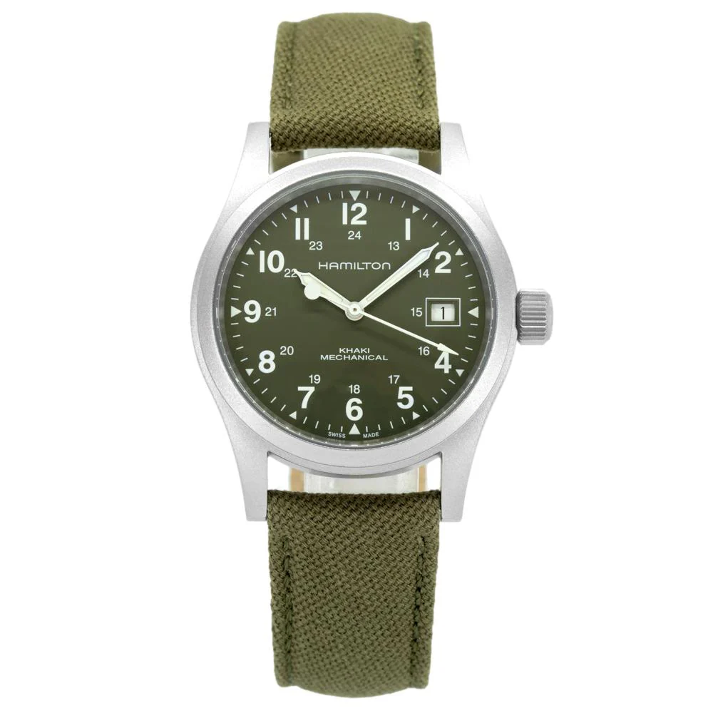 Hamilton Men's H69439363 Khaki Field Mechanical - Image 2