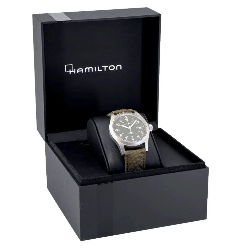 Hamilton Men's H69439363 Khaki Field Mechanical - Image 8