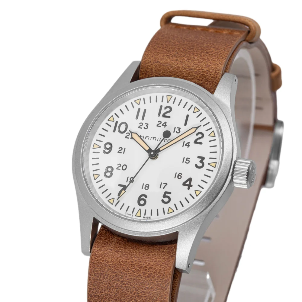Hamilton Men's H69439511 Khaki Field 38mm Manual Watch - Image 10