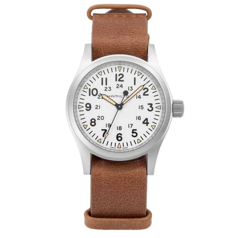 Hamilton Men's H69439511 Khaki Field 38mm Manual Watch - Image 3