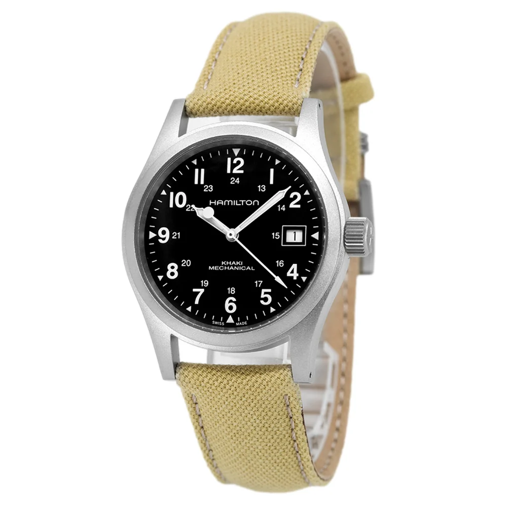 Hamilton Men's H69439933 Khaki Field Black Dial