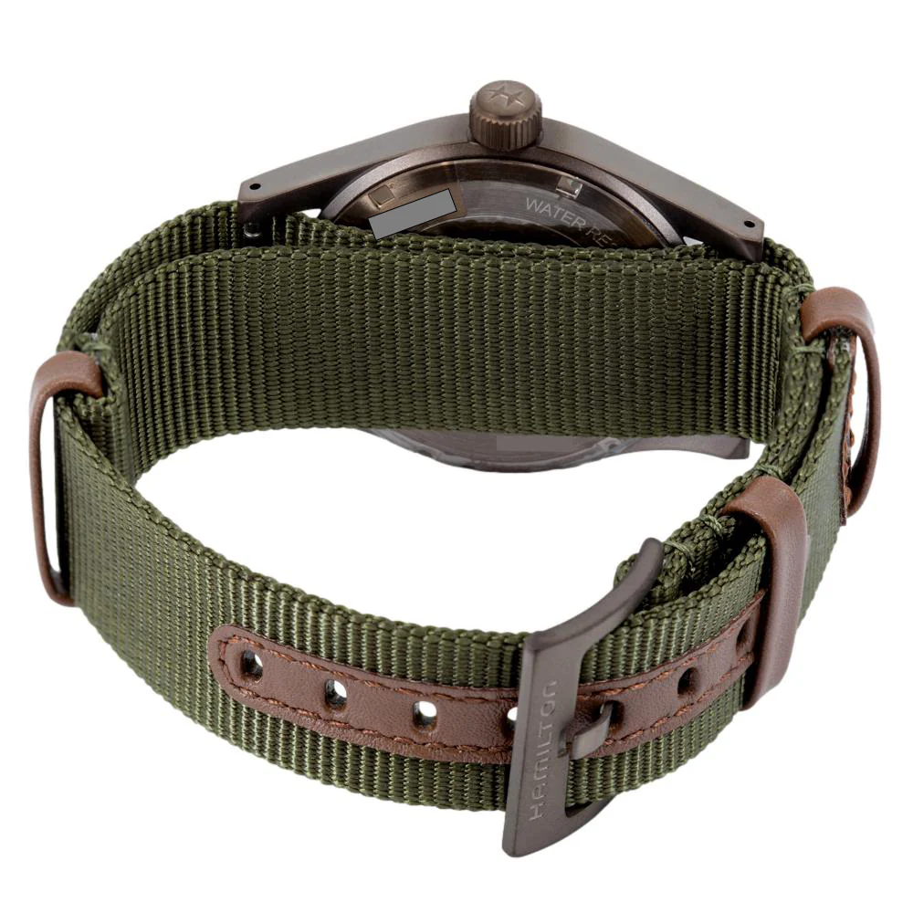 Hamilton Men's H69449961 Khaki Field Green Dial Watch - Image 4