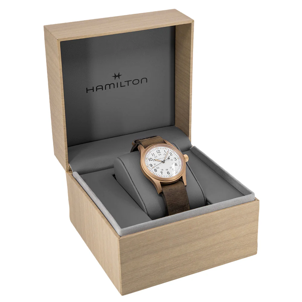 Hamilton Men's H69459510 Khaki Field Bronze 38 mm Mechanical - Image 10