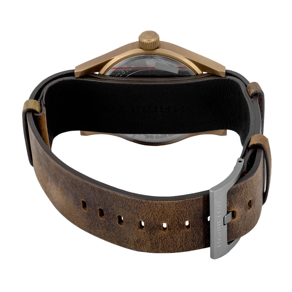 Hamilton Men's H69459510 Khaki Field Bronze 38 mm Mechanical - Image 6