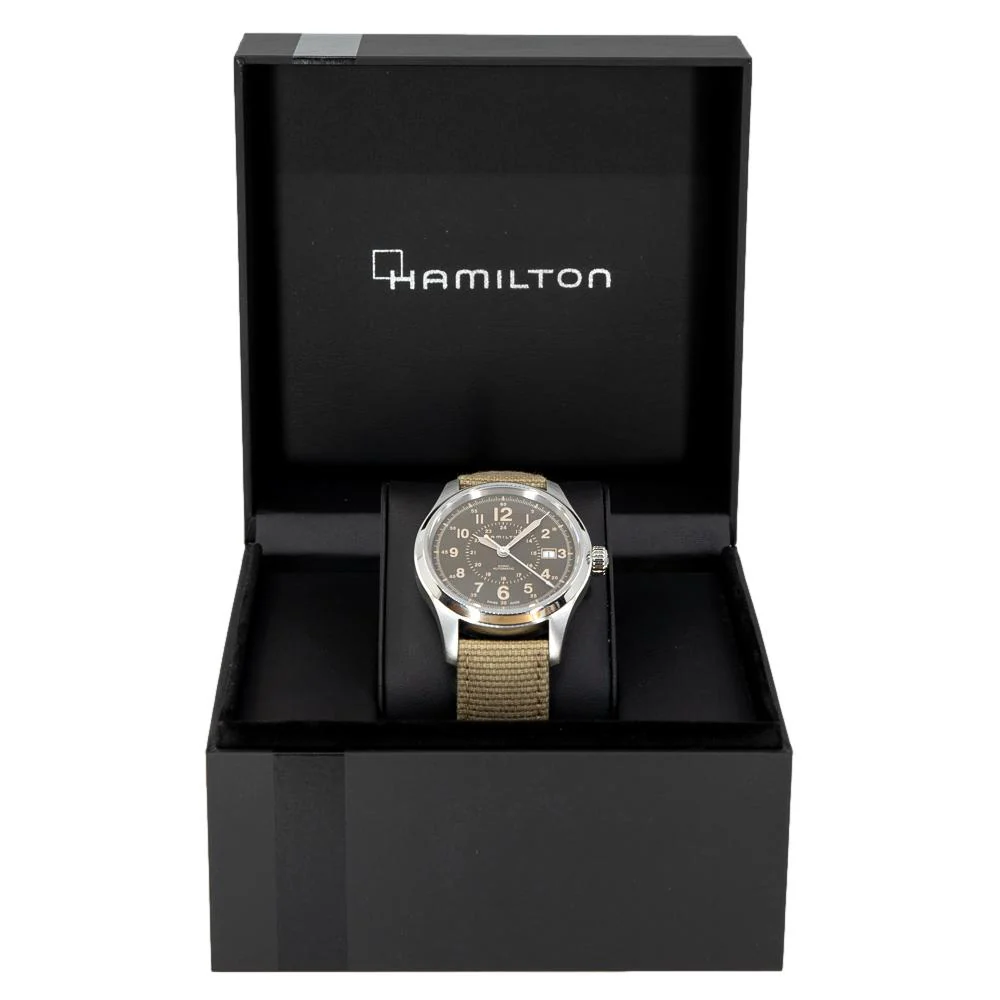 Hamilton Men's H70305993 Khaki Field Brown Dial Watch - Image 6