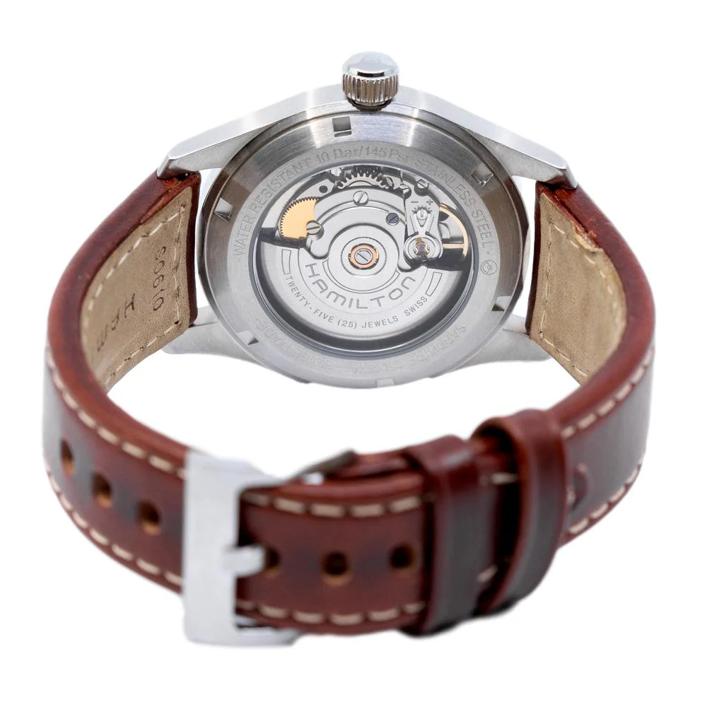 Hamilton Men's H70455553 Khaki Field Sliver Dial Watch - Image 3