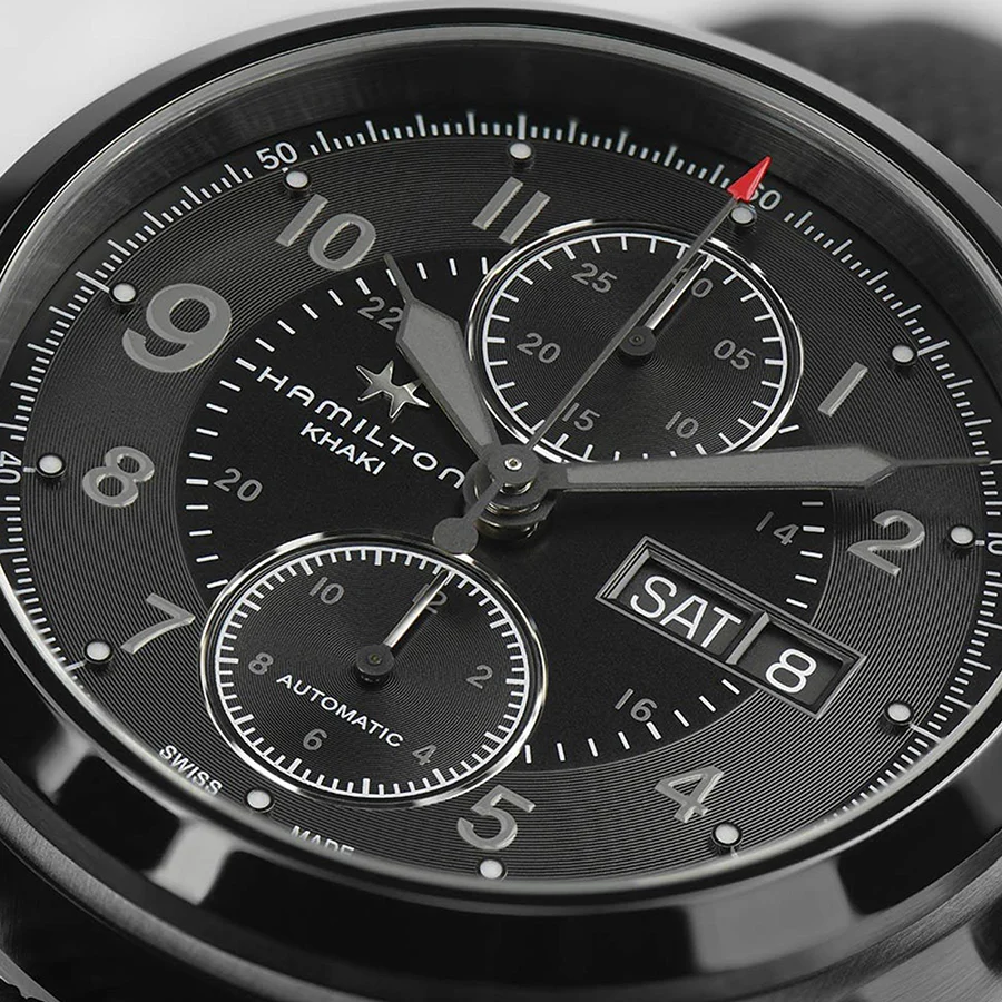 Hamilton Men's H71626735 Khaki Field Auto Chrono Watch - Image 3
