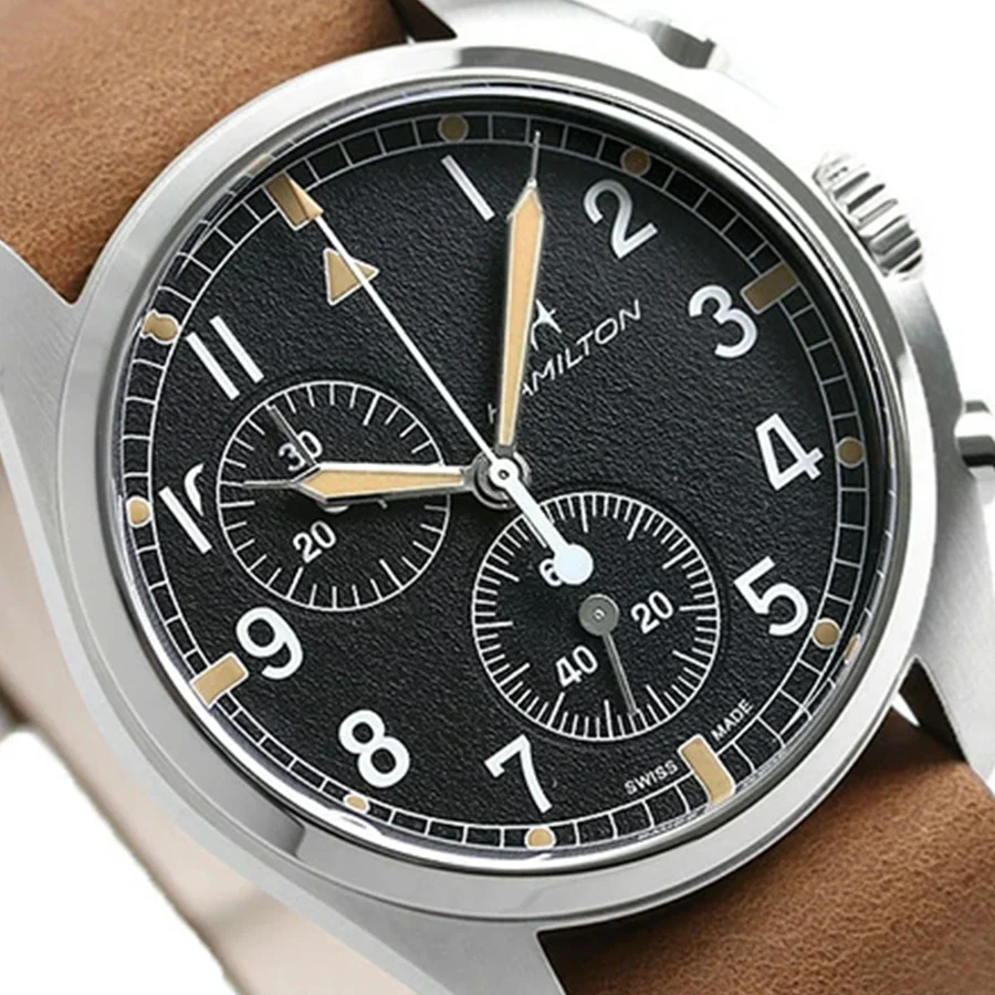 Hamilton Men's H76522531 Khaki Pilot Chrono Pioneer Watch - Image 3