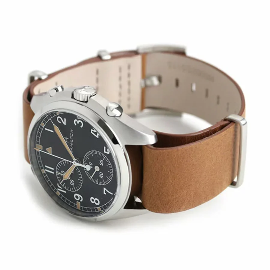 Hamilton Men's H76522531 Khaki Pilot Chrono Pioneer Watch - Image 5