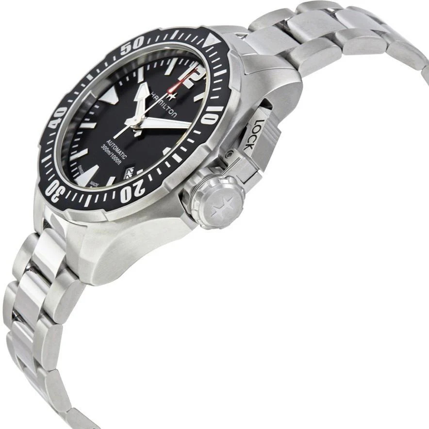 Hamilton Men's H77605135 Khaki Navy Frogman Auto Watch - Image 2