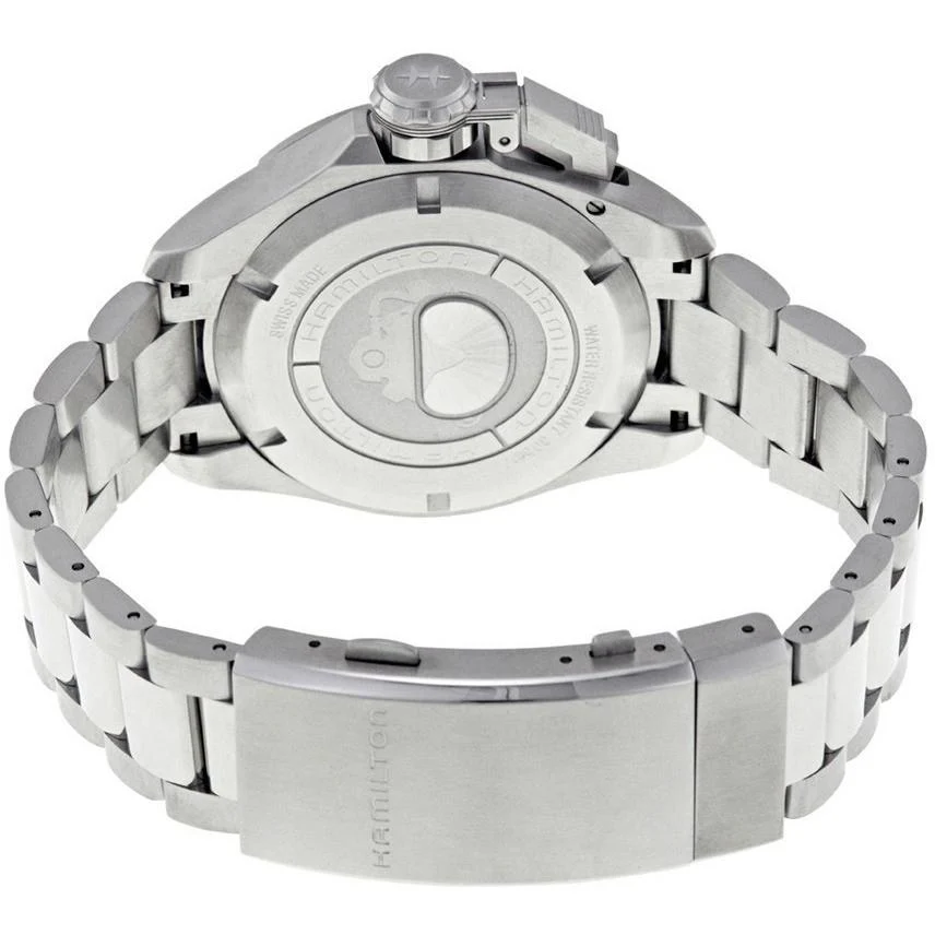Hamilton Men's H77605135 Khaki Navy Frogman Auto Watch - Image 3